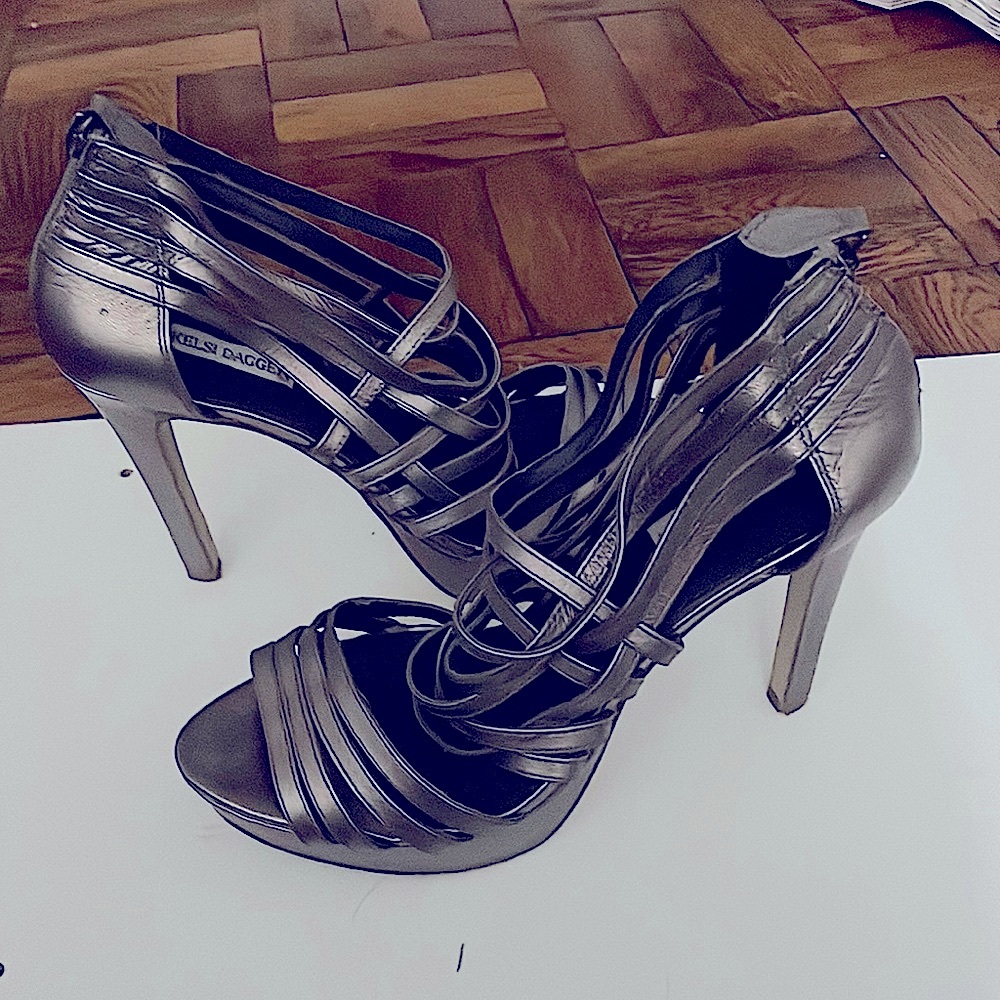 Kelsi Dagger Silver Heels